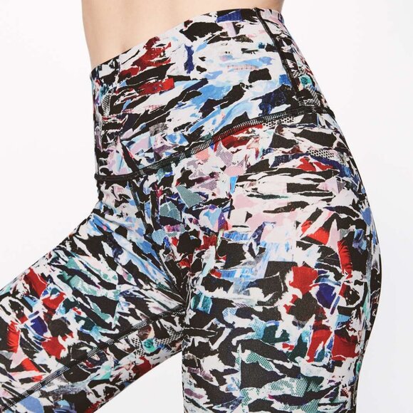 Lululemon Wunder Under Hi-Rise Tight In Culture Clash Multi Black Size 4 - Picture 2 of 11